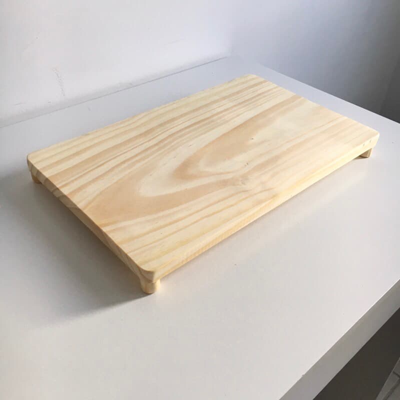 Tábua de Madeira Natural Retangular Grande