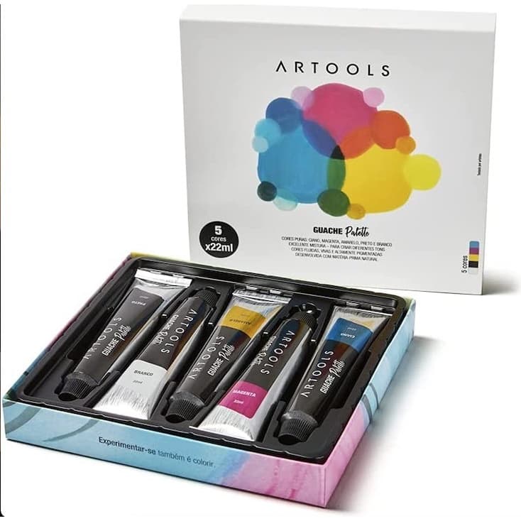 Tinta Guache Artools Palette 22ml - 5 Cores