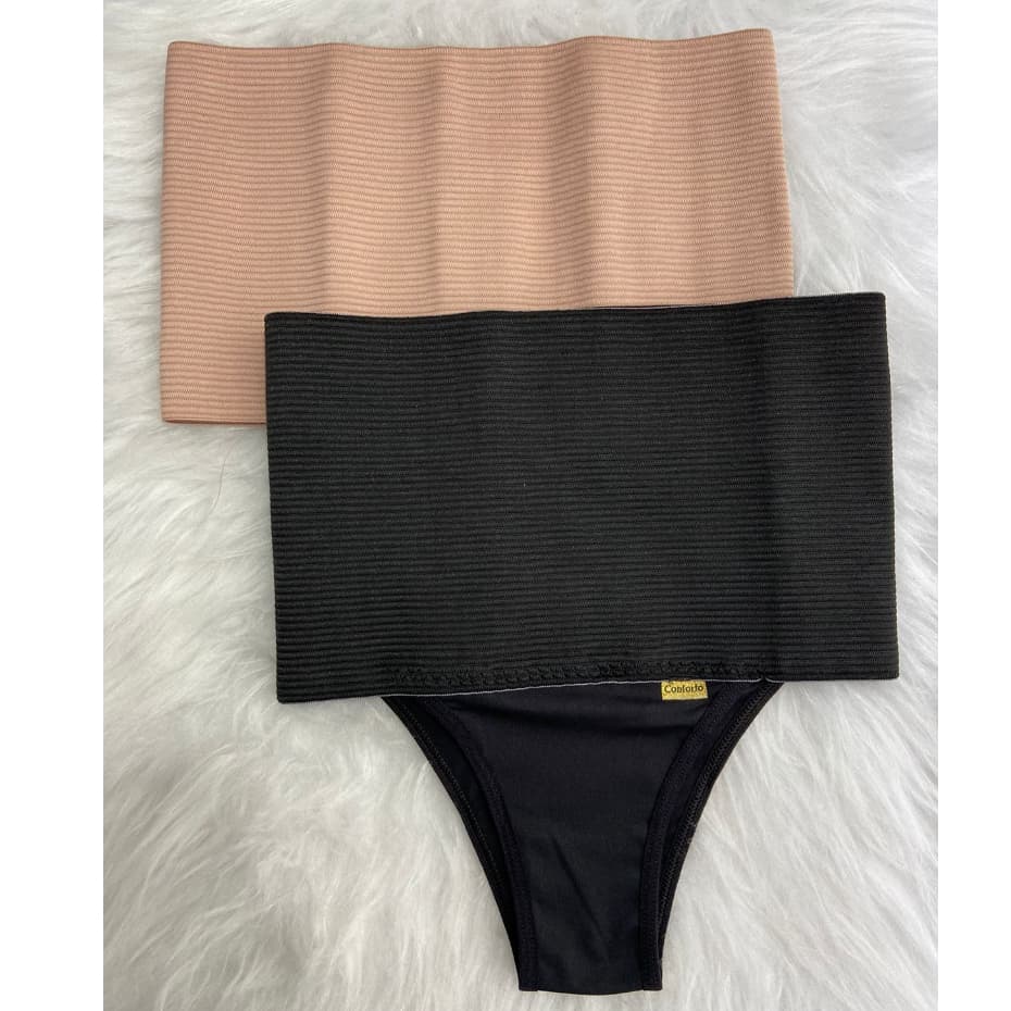 Cinta Calcinha Modeladora Plus Size Pós Parto Maternidade Alta Pressão - Cinta18