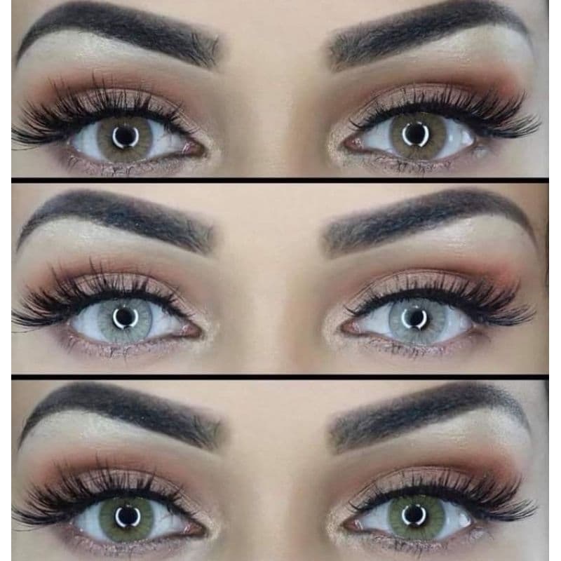 (*Lentes De Contato Coloridas Anuais Naturais Mais Estojo*)