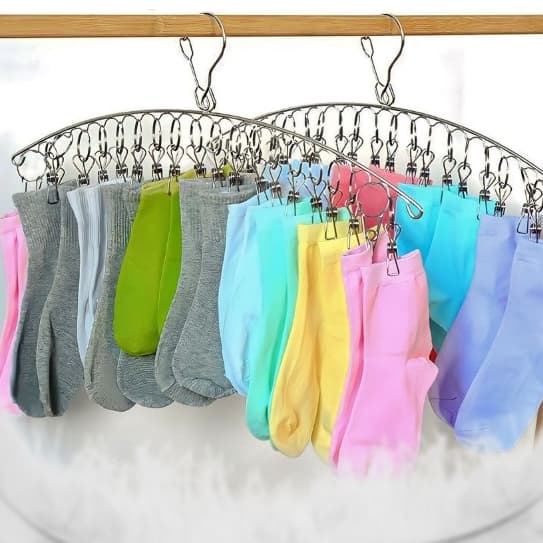 Varal Suspenso Intimo Aço Inox Super Resistente Prendedores Cueca Meia