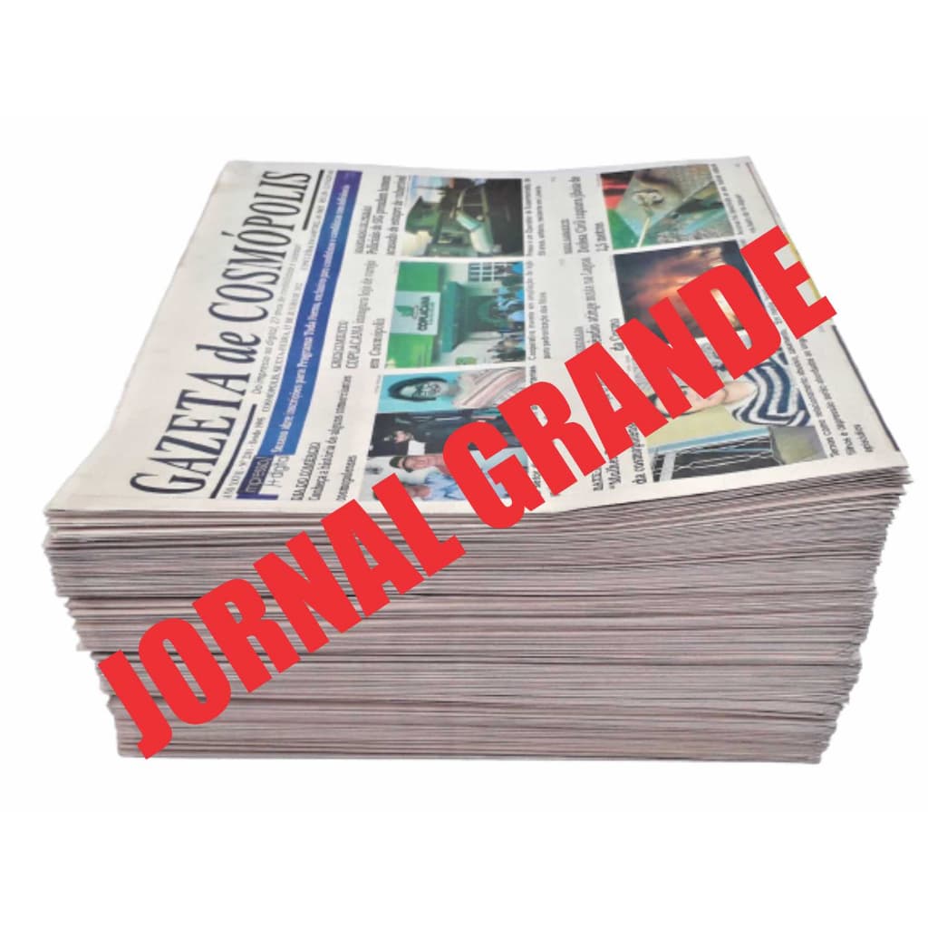 5 kg JORNAL, GRANDE 56x63cm, SEM USO, LIMPO,  DIR. Ind. Gráfica, Jornal, Papel, Artesanato, Embrulho