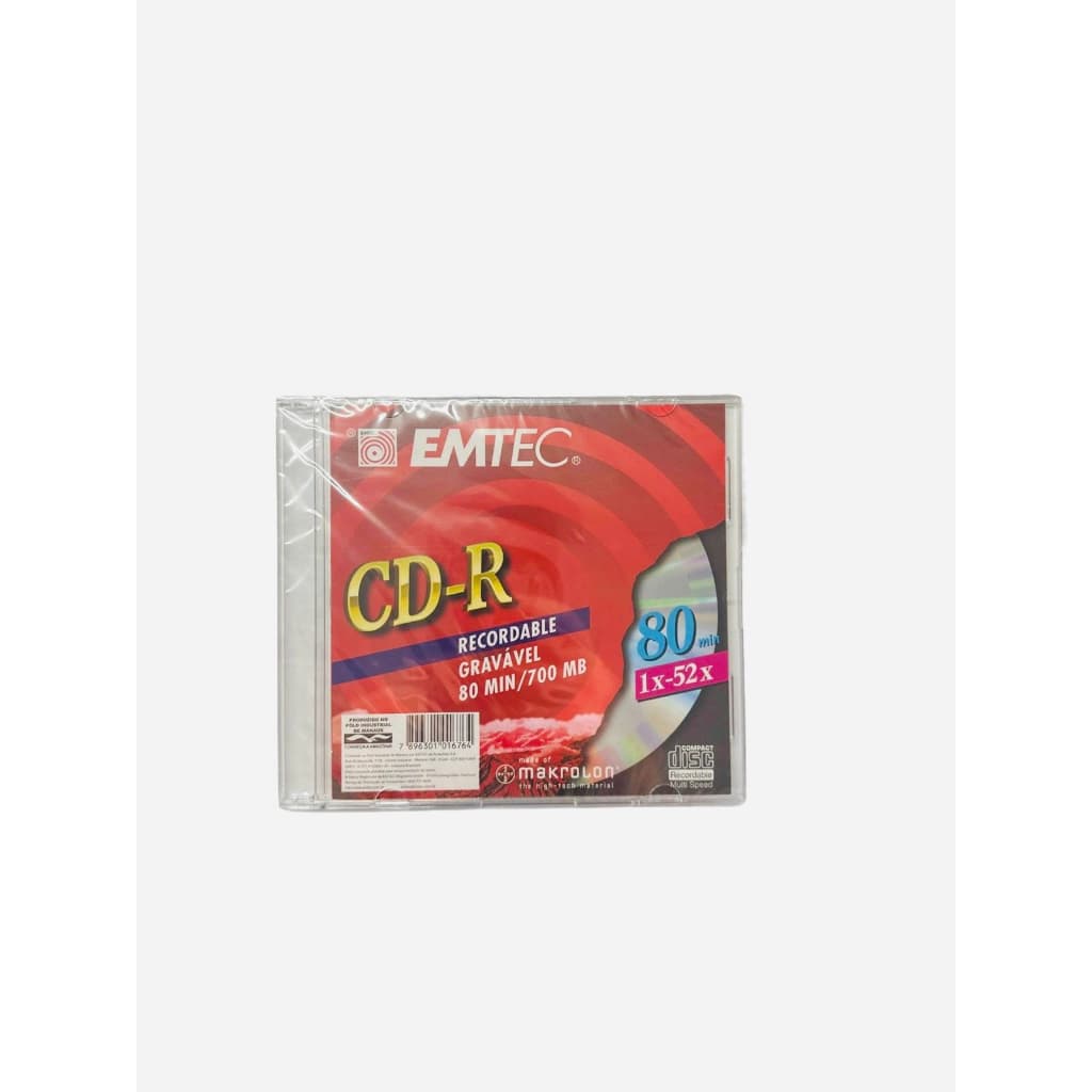 CD-R Virgem 52x/700Mb/80 Min 1Un