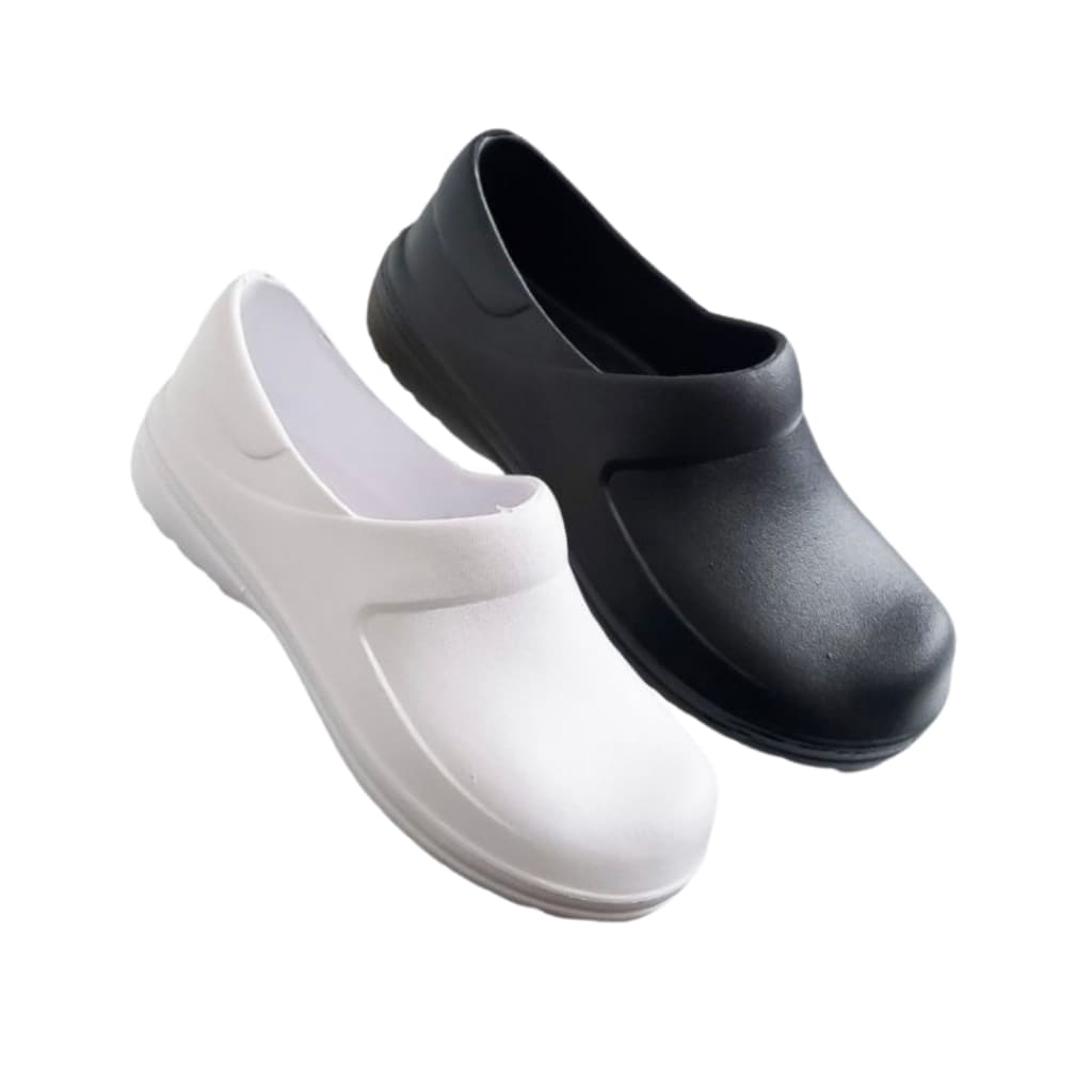 Sapato Fechado Enfermagem Cozinha Lanchonete Babuche Yvate Unissex Confortável Leve