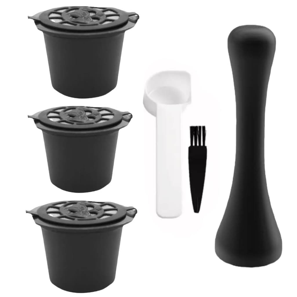 Kit 3 Cápsula + Tamper Nespresso Reutilizável Cafeteira Café