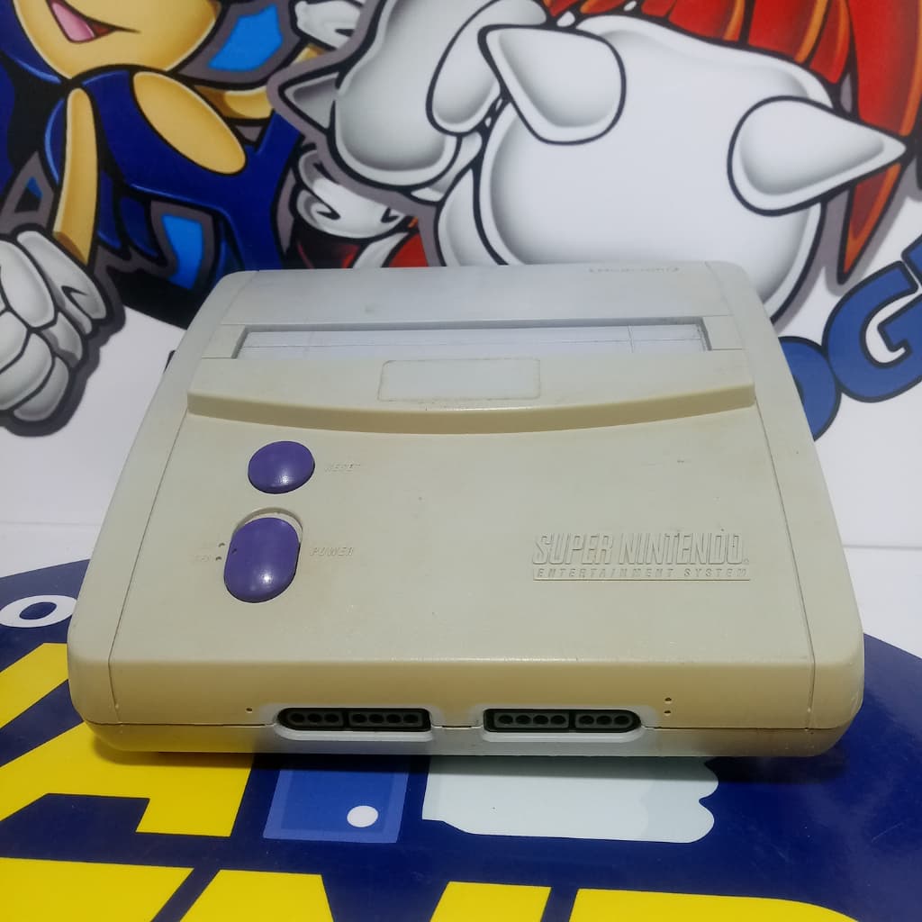 super nintendo baby snes com 1 controle e 1 jogo