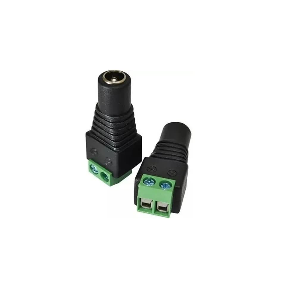 Kit 5 P4 Macho Borne + 5 P4 Femea Borne - Conector Cftv