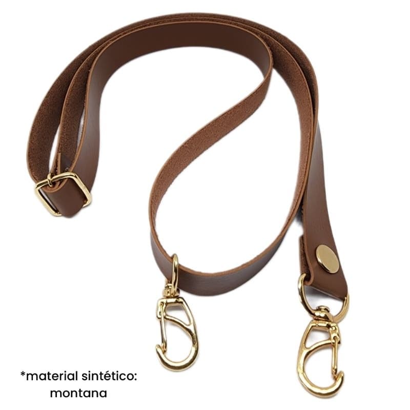 Alça transversal 2cm x 1,30m de couro ecológico (montana)