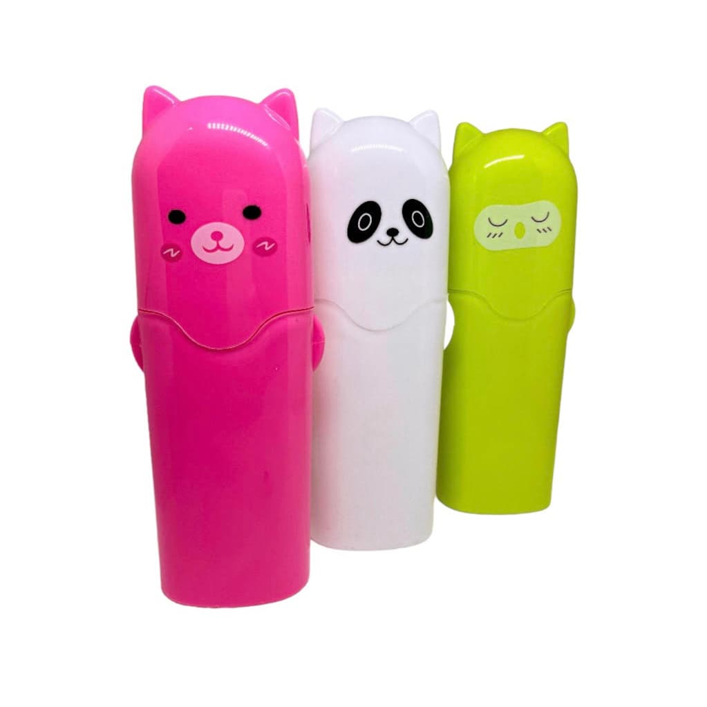 Porta Escova De Dente Infantil Bichinhos Fofos Pasta De Dente e Fio Dental Teen
