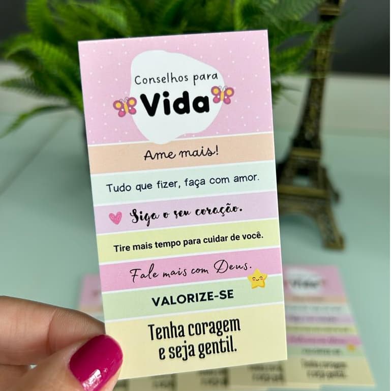 30 un Cartões motivacional Conselhos para vida| Cartão agradecimento | Cartão cliente | Papelaria