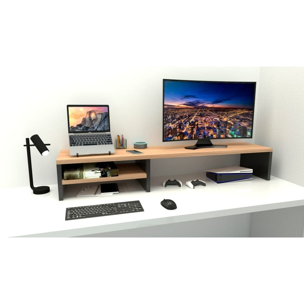 Suporte Monitor De Mesa Elevado Organização Home Office