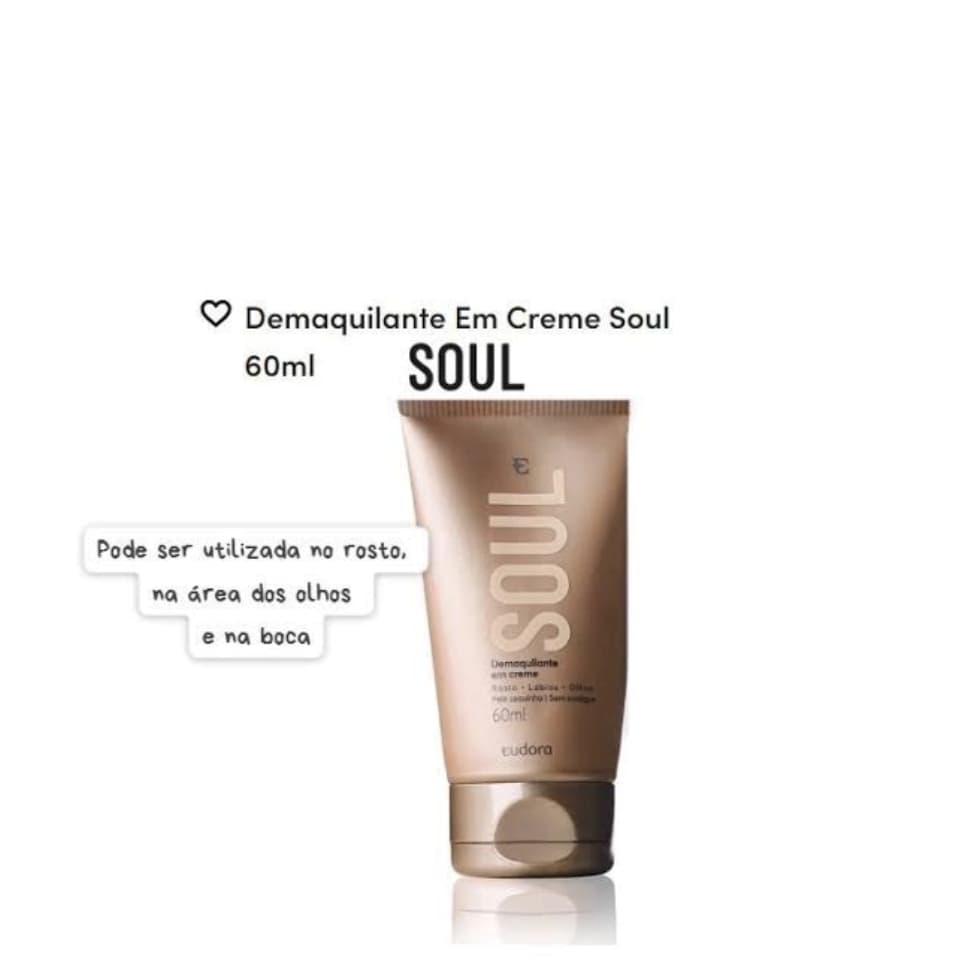 Eudora Demaquilante Em Creme Soul 60ml