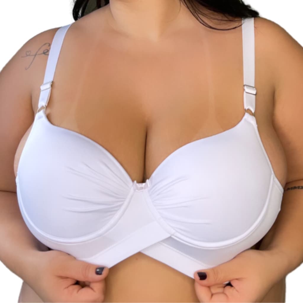 Sutiã Plus Size Base Cruzada Reforçado