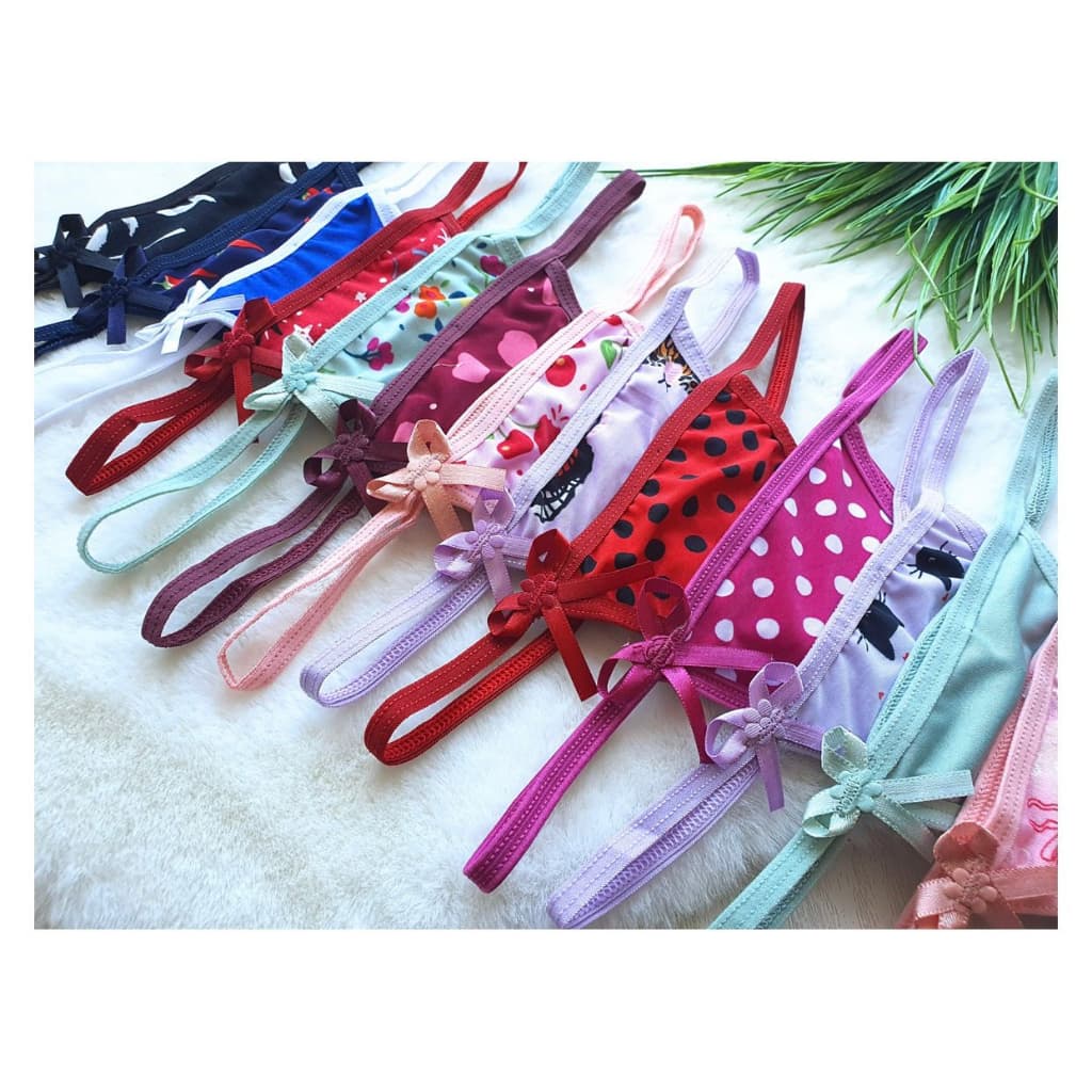 Kit 5 Tanguinhas Fio Dental Calcinha Tanga