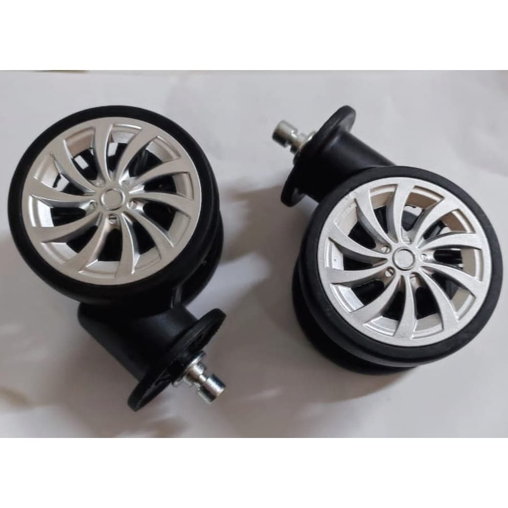 RODA DE UNIVERSAIS PARA MALA  DE VIAGEM /ROTACAO  DE 360 GRAUS 8MM