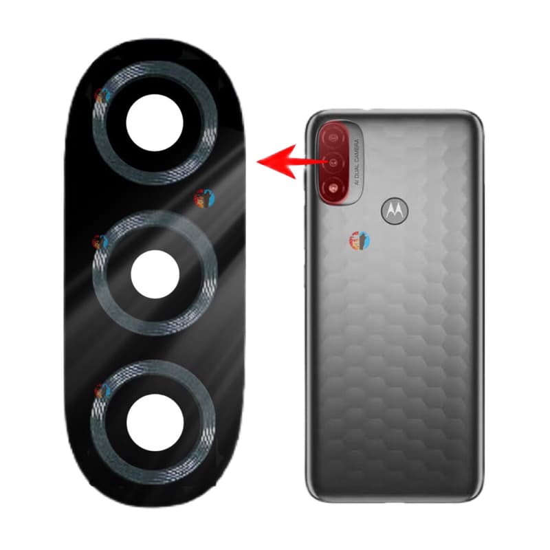 Vidro da Camera Moto E20 Xt2155-1 Lente da Câmera Traseira Vidrinho Traseiro Original