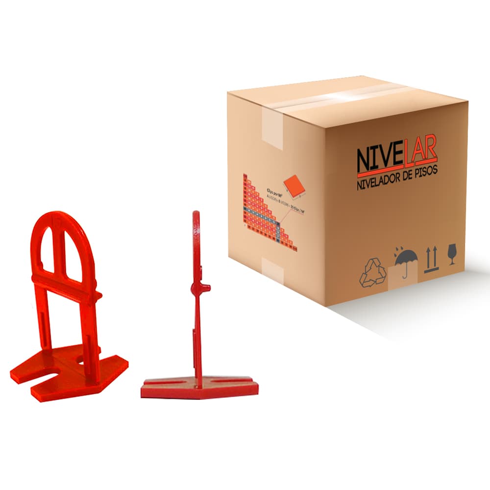 Clips SLIM para Kit Nivelador de Pisos, Porcelanatos, Revestimentos e Cerâmicas  NIVELAR - 100 UN