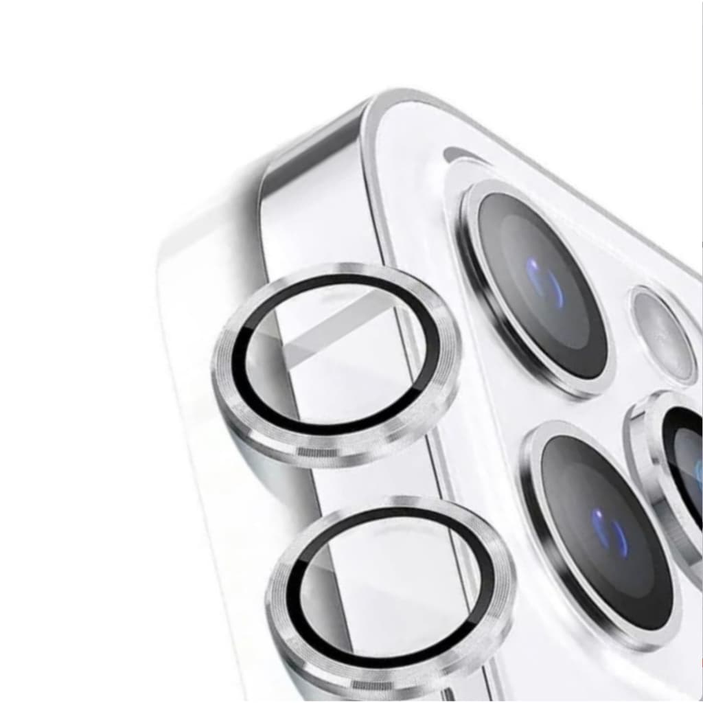 Kit de película para Câmera iPhone metálico liso 16 Pro Max/15 Pro Max/14 Pro Max/13 Pro Max/12 Pro Max/11