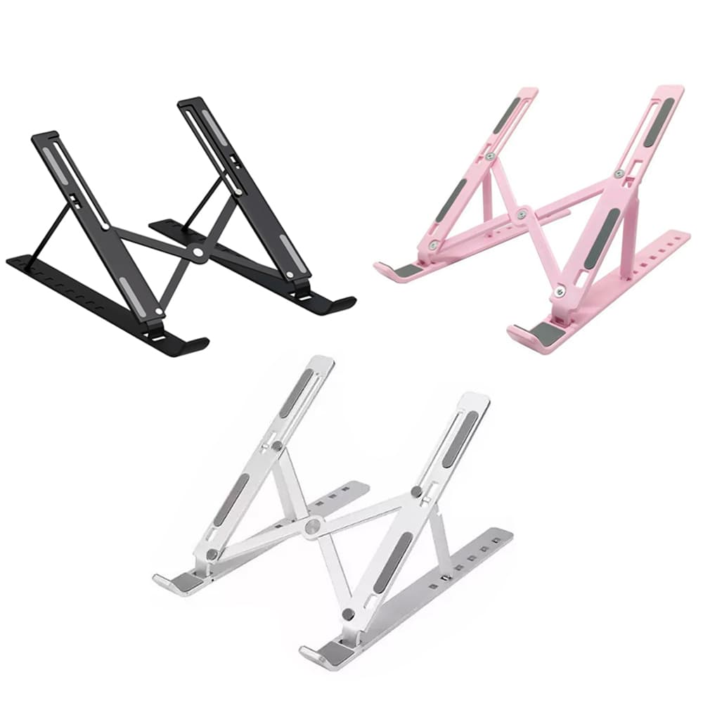 Suporte Portátil Notebook de Alumínio Resistente de Alta Qualidade Cores Diversas