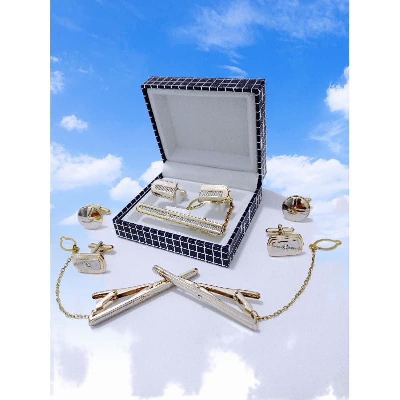 abotuadura com prendedor de gravata masculino social vários modelos