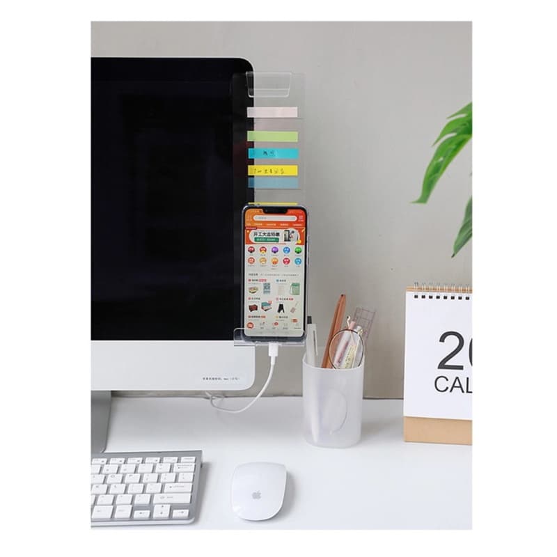 Suporte Organizador de Tarefas para Monitor Acrílico Cristal