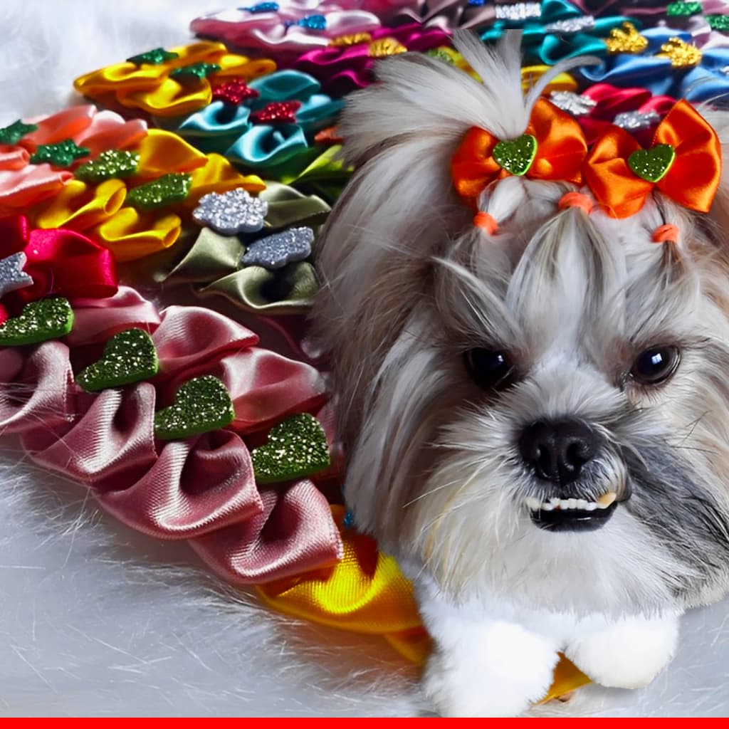 Kit 100 Lacinho Pet - Lacinhos Para Pet Banho e Tosa