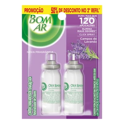 Bom Ar Click Spray Lavanda Refl (2 unidades)