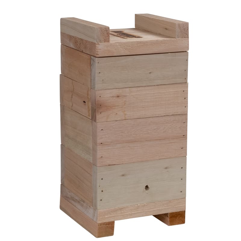 Caixa para Abelhas Sem Ferrão modelo INPA 12x12x2 Jataí Mirim Iraí Em Eucalipto