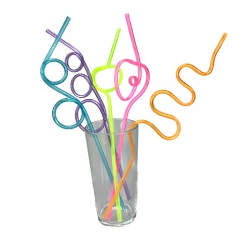 5 Canudo de Acrílico Formatos ,  Para festa e decoração