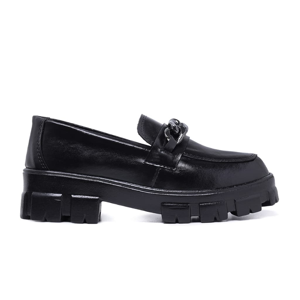 Mocassim Feminino tratorado C Preto