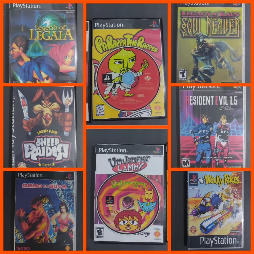Qualquer game de Ps1 de A a Z mídia impressa + box com encarte