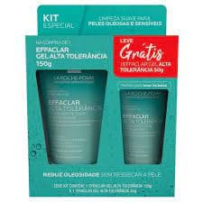 kit gel de limpeza facial Effaclar alta tolerância 150g + 50g