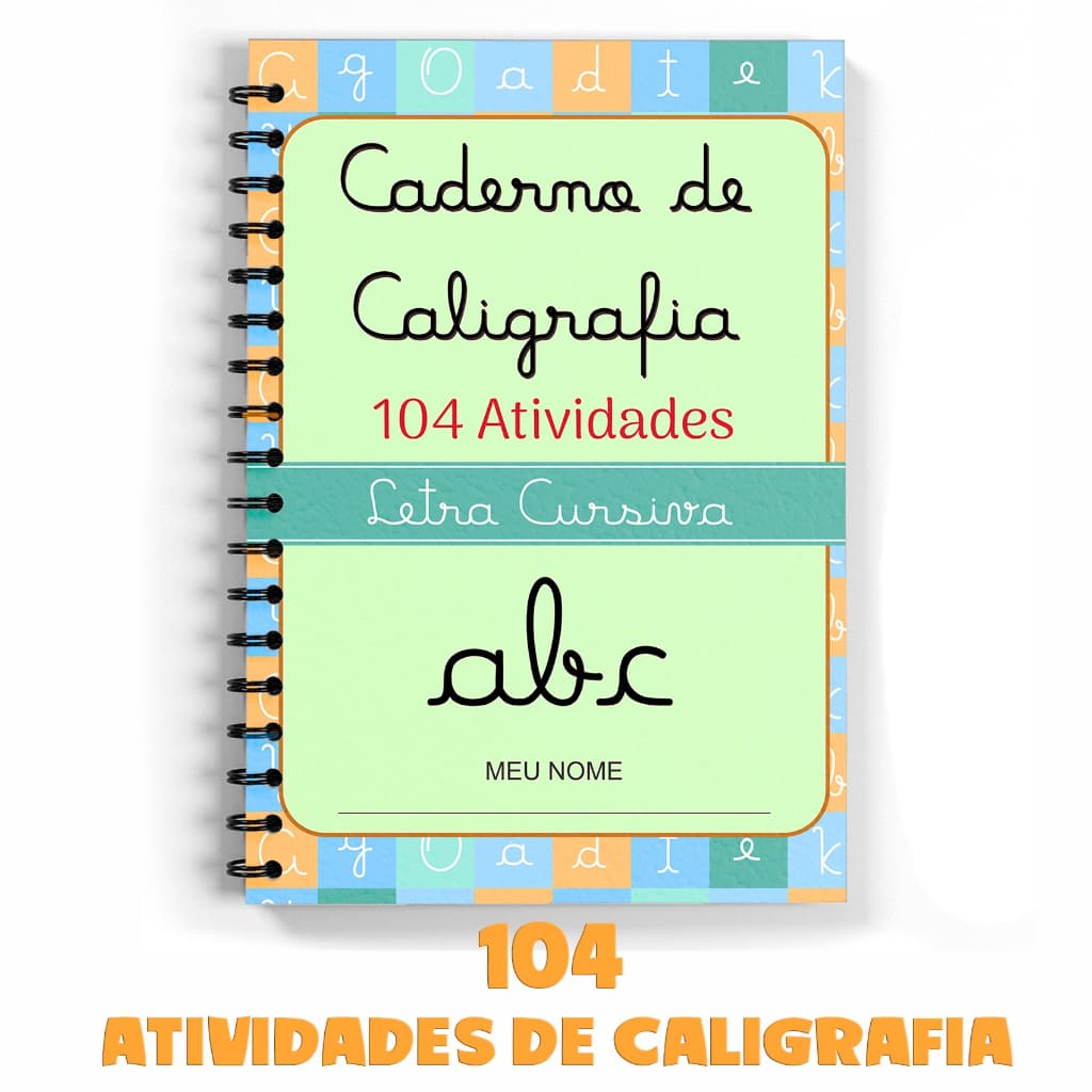 Caderno De Caligrafia Com 104 Atividades Para Praticar