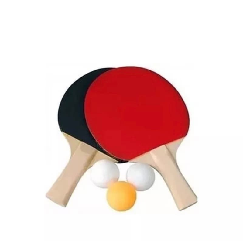Kit Ping Pong Mesa 2 Raquetes 3 Bolinhas