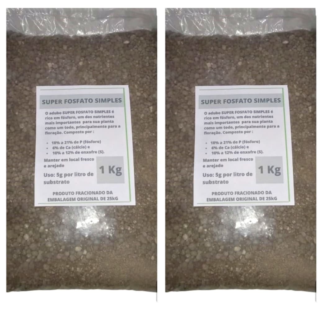 2Kg SUPERFOSFATO SIMPLES - Adubo Para Floração de Rosa do Deserto