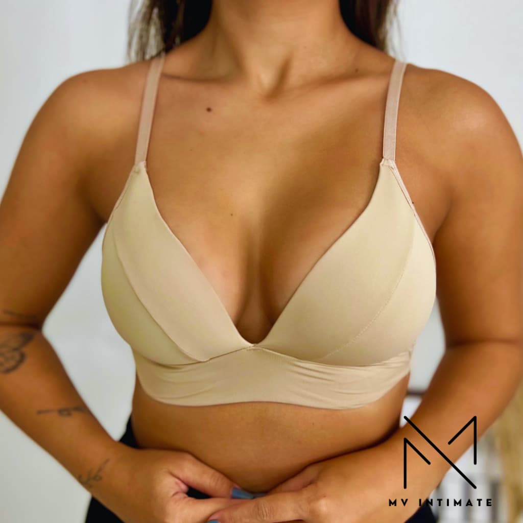 Sutiã de Microfibra sem aro Bojo Soft Confort Molinho não amassa