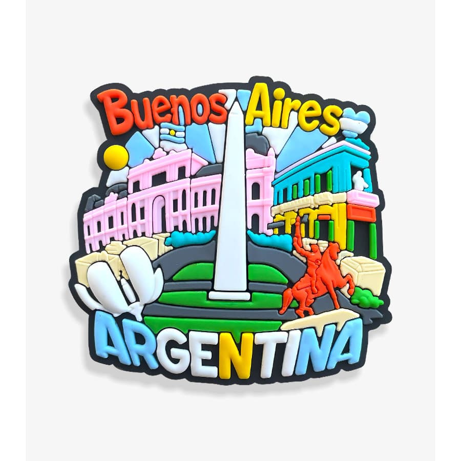 Ímã de Buenos Aires Argentina - Ímã de Geladeira Emborrachado