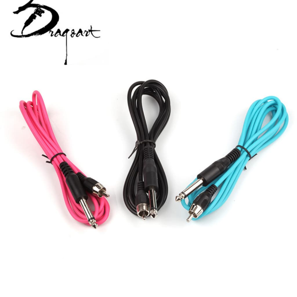 Cabo RCA Tattoo em Silicone Flexível de 1,8 metros