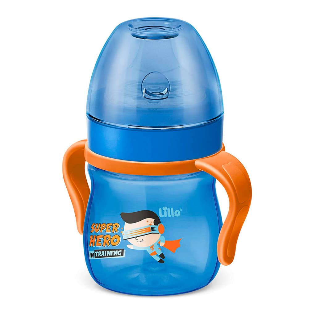 Copo de treinamento infantil AZUL  com Alça Evolution 150ml  AZUL Lillo