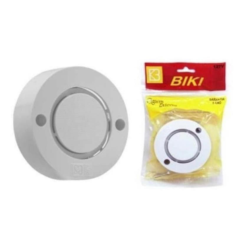 Campainha Externa Residencial Biki Som Cigarra Sobrepor 127v
