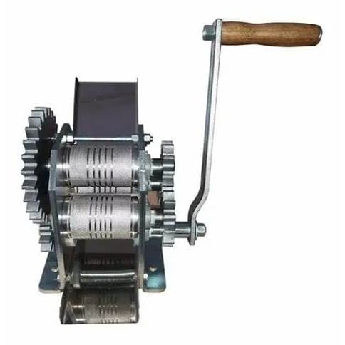 Engenho de Cana Moedor Garapeira Manual 3 Moendas Inox Marca Juby