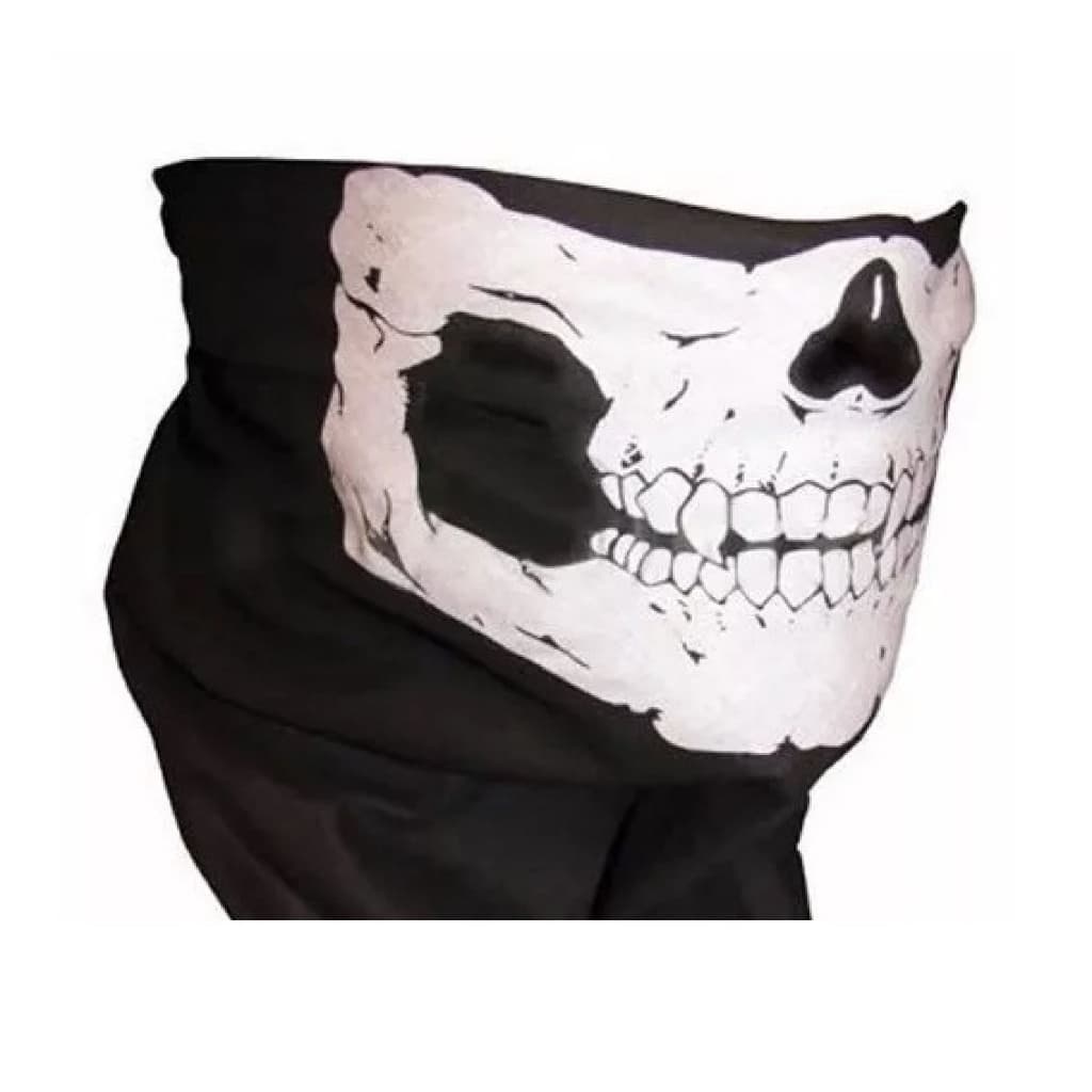 Bandana tubular balaclava Caveira máscara com proteção UV Touca Toca de Caveira - ciclismo pesca moto motoqueiro