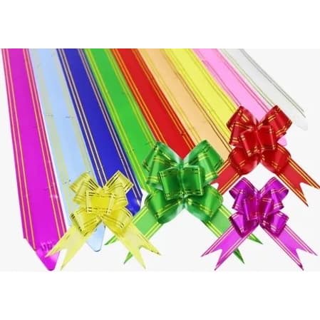 Laço fácil filete dourado GRANDE (pct. 100un.) 30x480mm