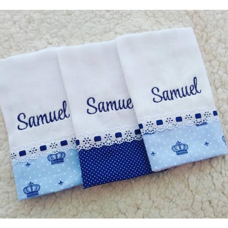 Paninhos para boca personalizado 3 peças