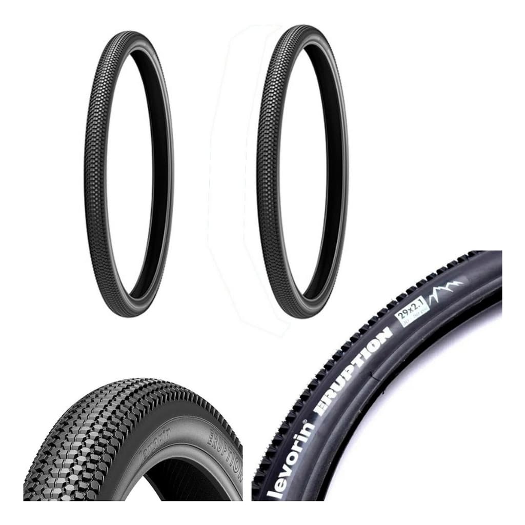 Par Pneu Bicicleta Mtb Levorin Eruption Aro 29 X 2.10 Bike Cravo Banda Leve Balão