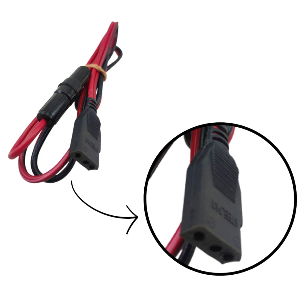 Cabo de Alimentação de Energia Tomada 3 Saídas Rabicho Para Radio Px 3 Pinos Voyager Cobra Aquário Superstar Megastar