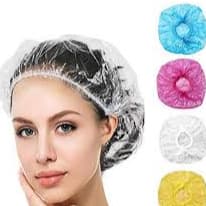 Kit Touca Plástica descartável Para Banho Química e Coloração salão de beleza