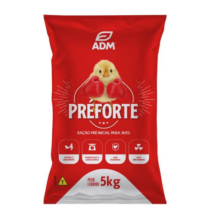 Ração Pré Inicial Para Aves Pintinhos Adm Presence Preforte