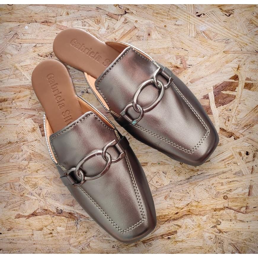 Mule Feminino Sapato Sapatilha Lançamento Bico Quadrado  Barato Calce Facil