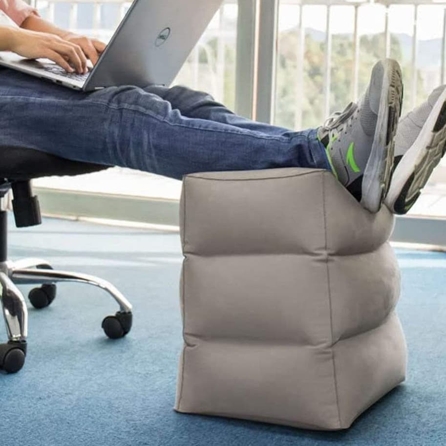 Almofada Apoio Descanso Pés Inflável Crianças Viagem Avião Carro 3 Posições ref: CG1618-2